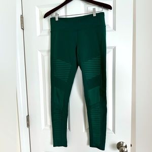 Green Alo Moto Leggings Size: Medium